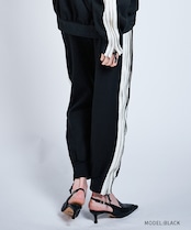 ダブルファスナージョガートラックパンツ (BLACK) CQ-47033
