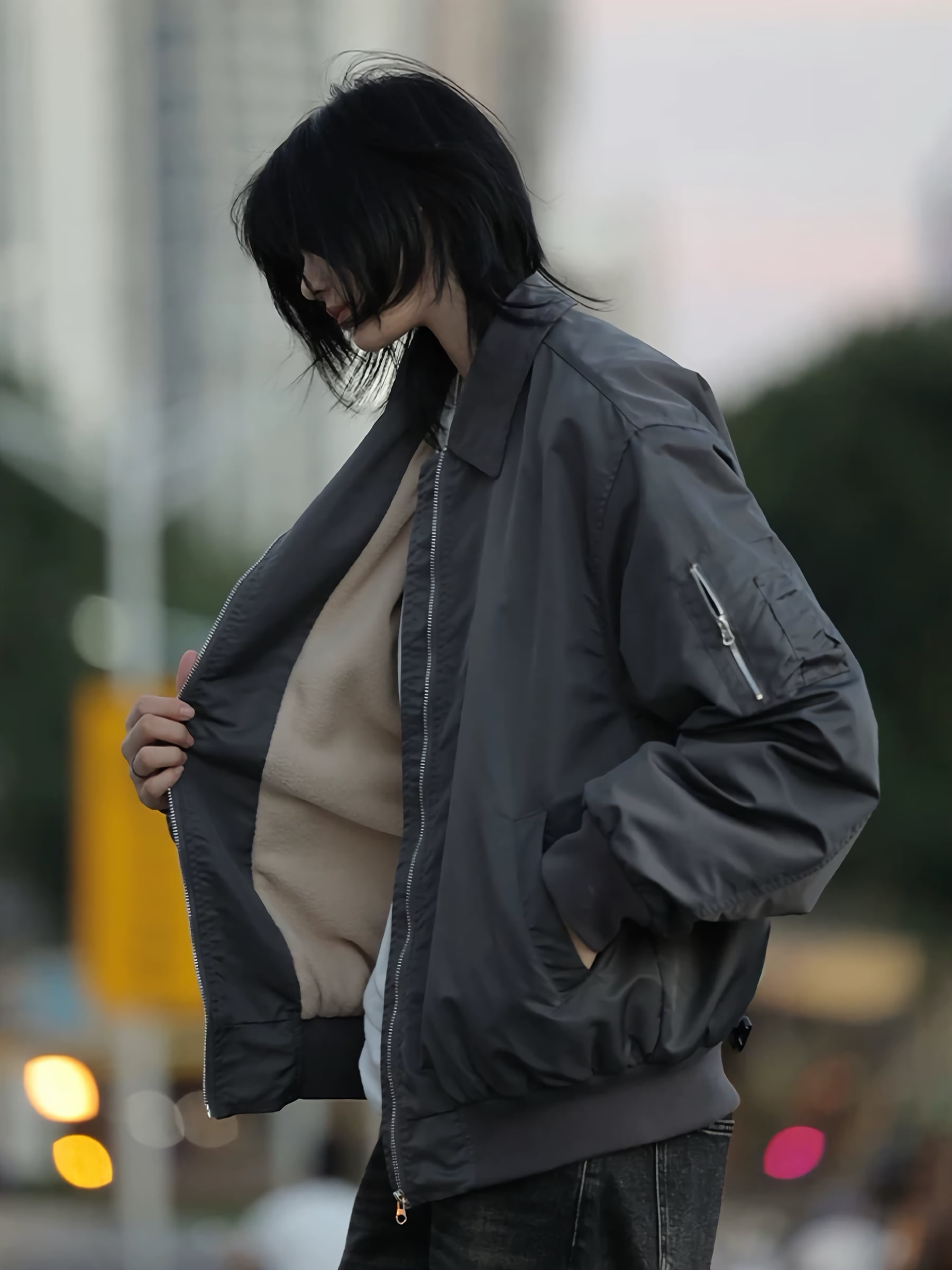 ショートボンバージャケット / Short Bomber Jacket | INOCENCE ショートボンバージャケット / Short Bomber Jacket | INOCENCE