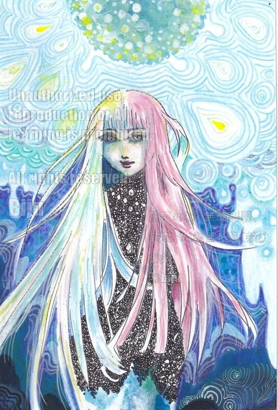 原画【哀】ひまわりのアクリル絵画（小型・イーゼル付き acrylic on