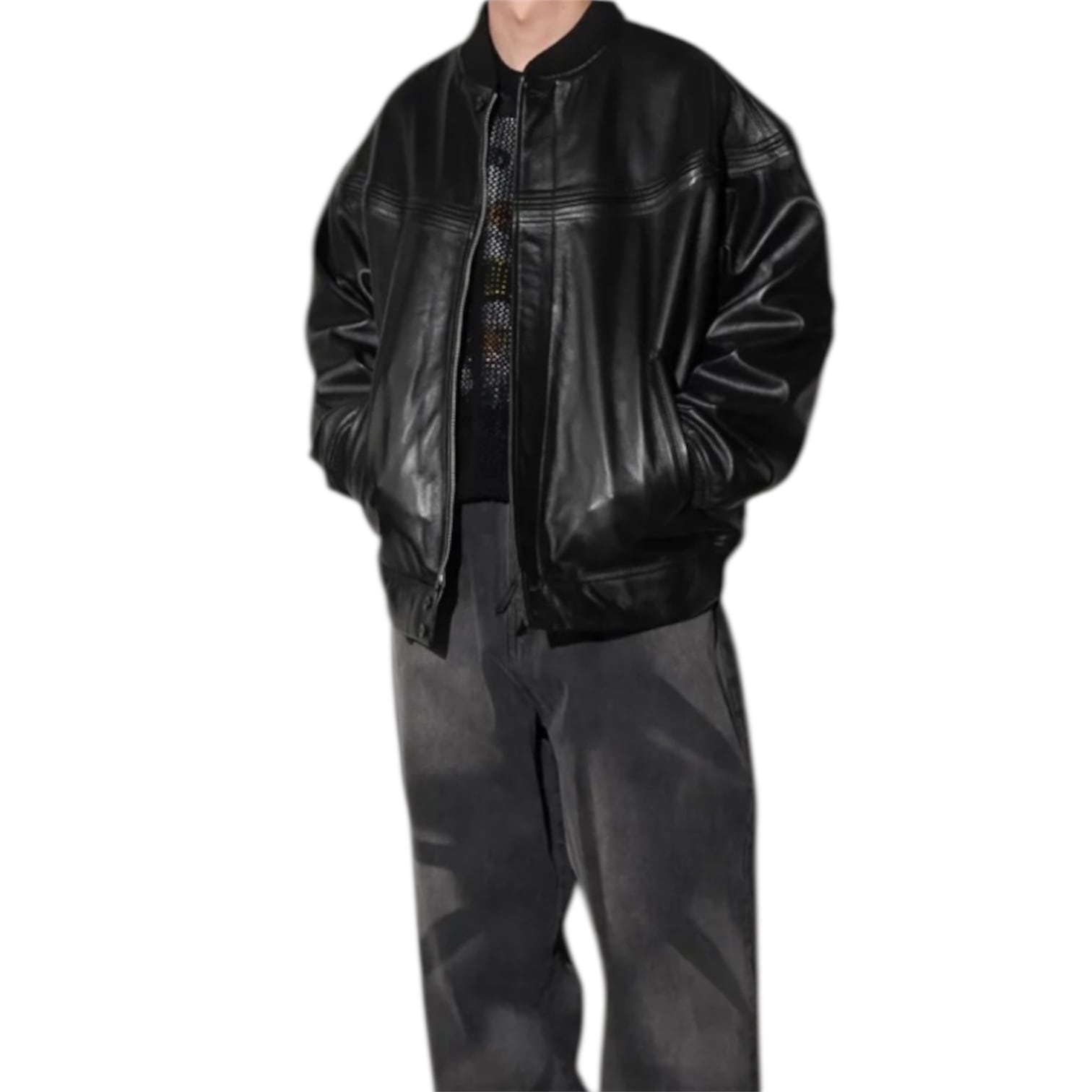 TOWNCRAFT / LEATHER DERBY JACKET Black | 【FLAGS】メンズ