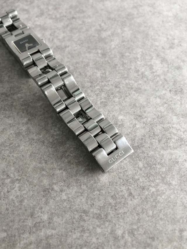 GUCCI グッチ 腕時計 シルバー スクエア ステンレススチール 2305L クウォーツ vintage ヴィンテージ オールド njz8b5