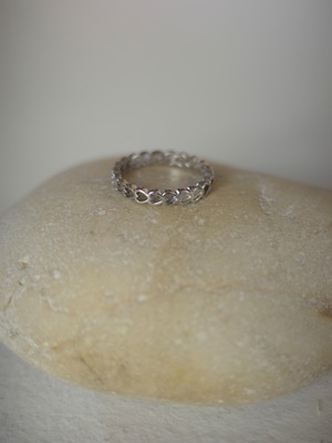 <vintage silver925>filiglee mini heart band ring