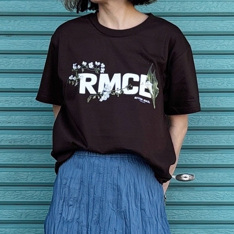 【Hand-Painted Floral / T-shirt】 Mサイズ