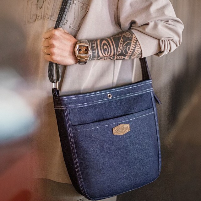Denim middle shoulder bag 00126