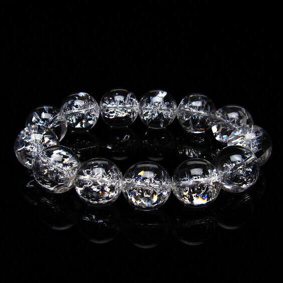 アイリスクォーツ 水晶 ブレスレット 18mm  おまかせ便 111-20267