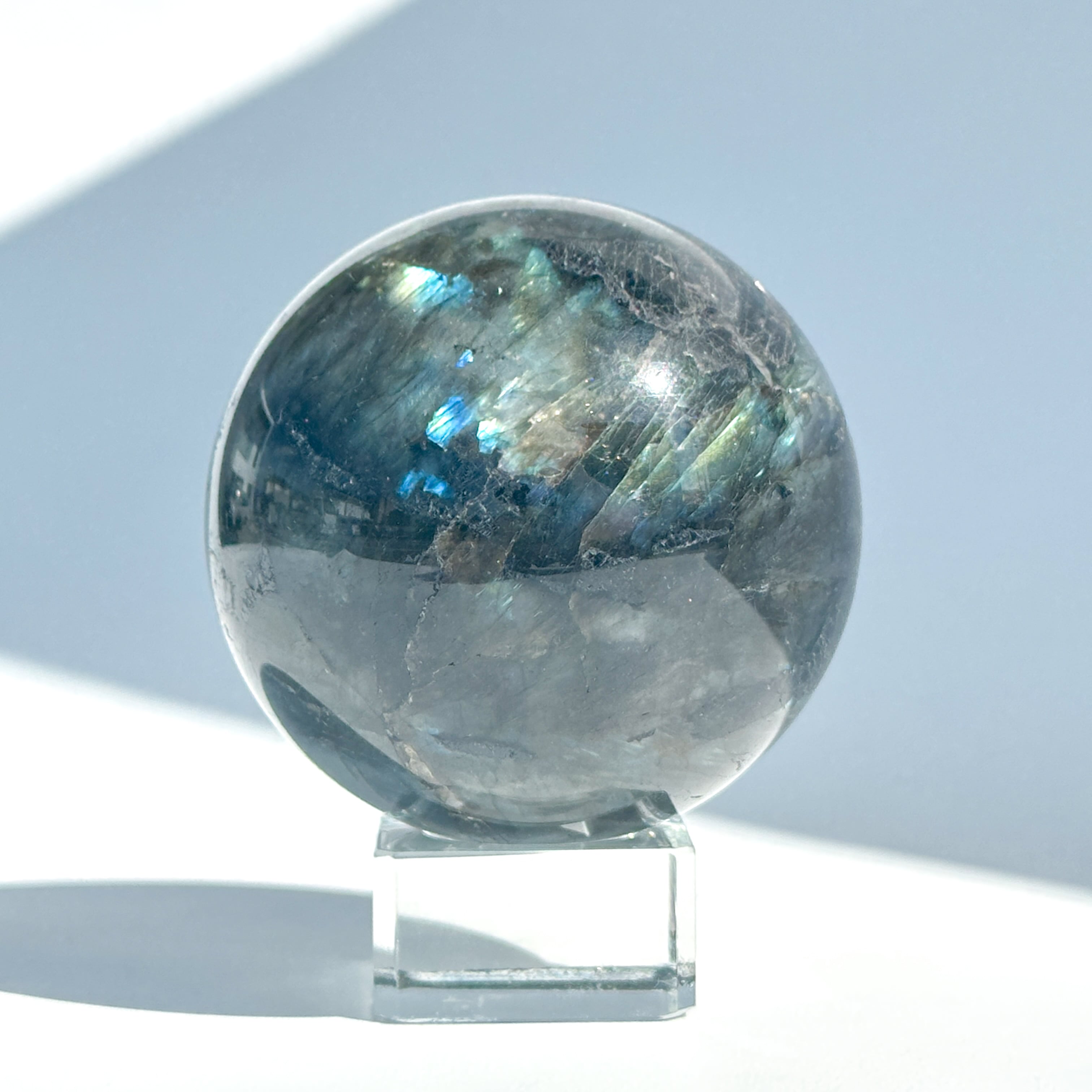Bigラブラドライト スフィア 92◇ Labradorite ◇天然石・鉱物