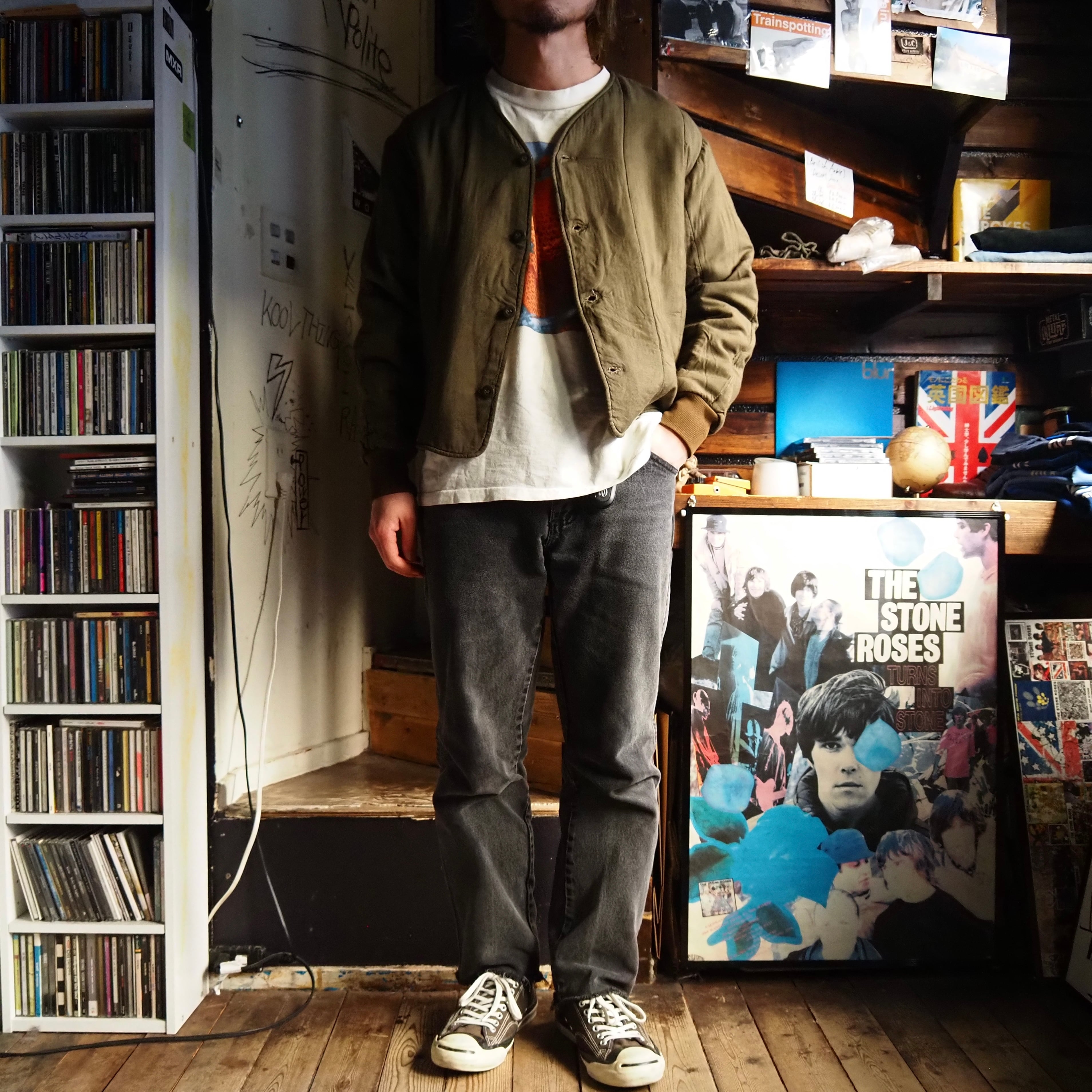 grunge, 1960's Vintage Czech Army Liner Jacket ビンテージ grunge, 1960's Vintage Czech Army Liner Jacket ビンテージ