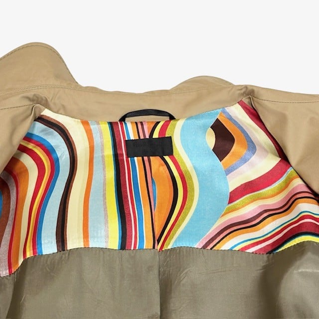 中古 ポールスミス ブラック Paul Smith トレンチコート クリーニング