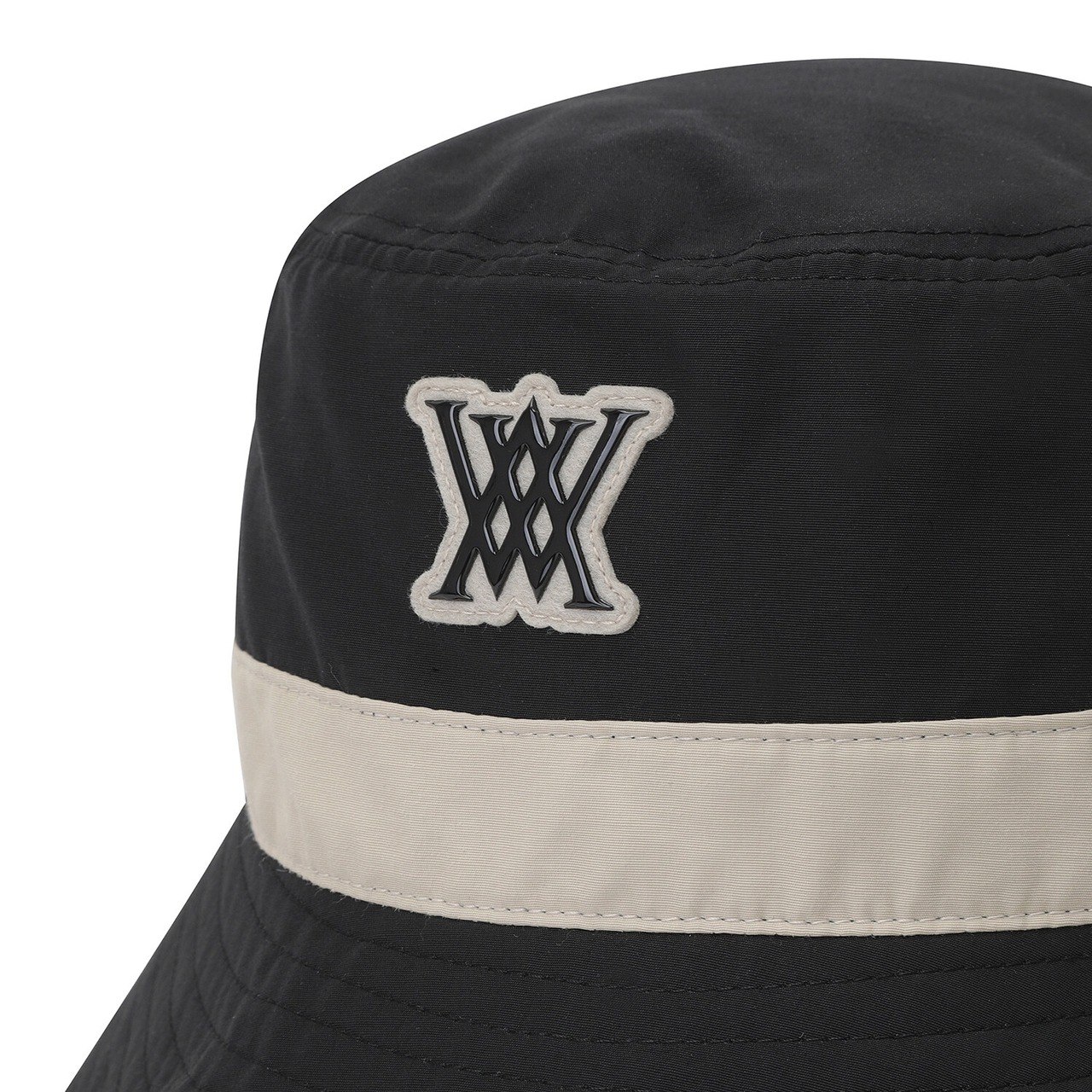 ANEW WOMEN Unbalanced wide brim bucket hat [サイズ: F (AGDUWCP42BKF)] [カラー: BLACK]