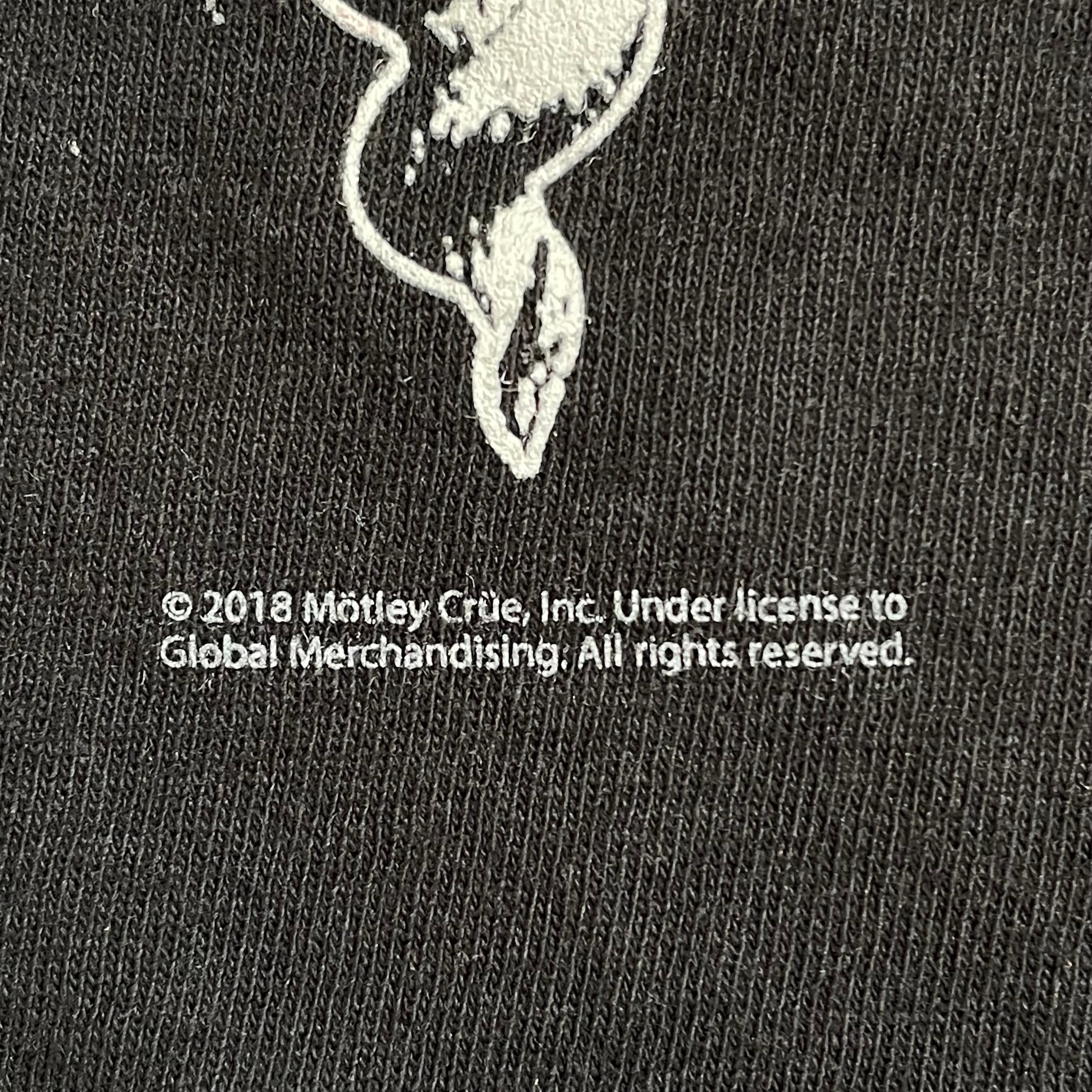 モトリー・クルー　2008ライブ限定Tシャツ　M 新品未使用　ダークグレー
