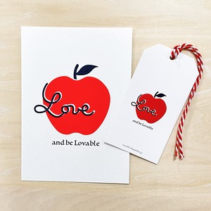 card tag LOVE APPLE