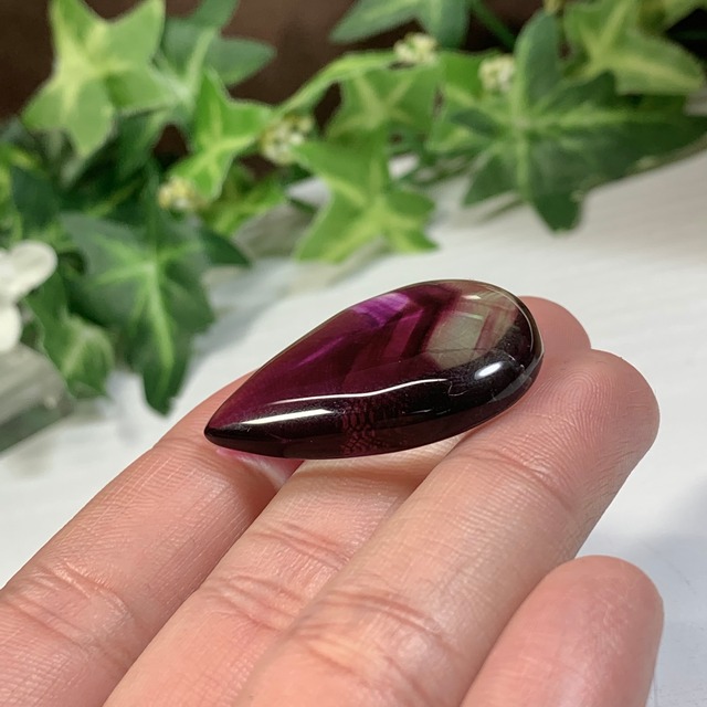 4.透明度高☆グラデーションフローライトルース・しずく型