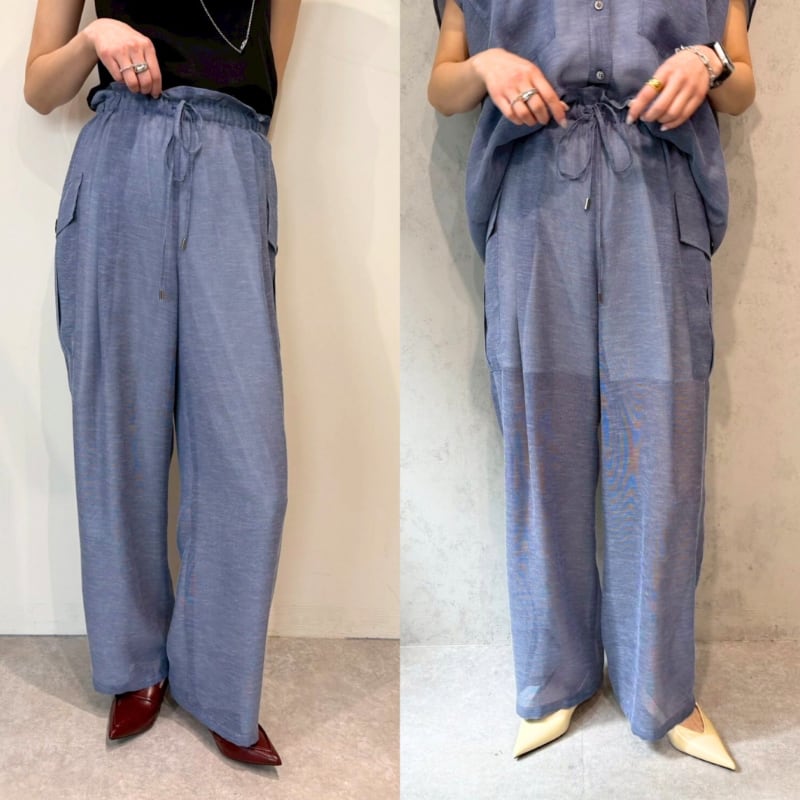 【 cafune; 】2way airy mesh cargo pants