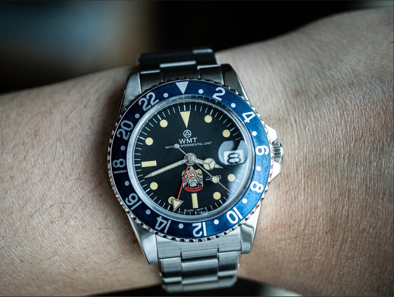 WMT Sanford MKII– Interchangeable Bezel / UAE Falcon / Aged Edition