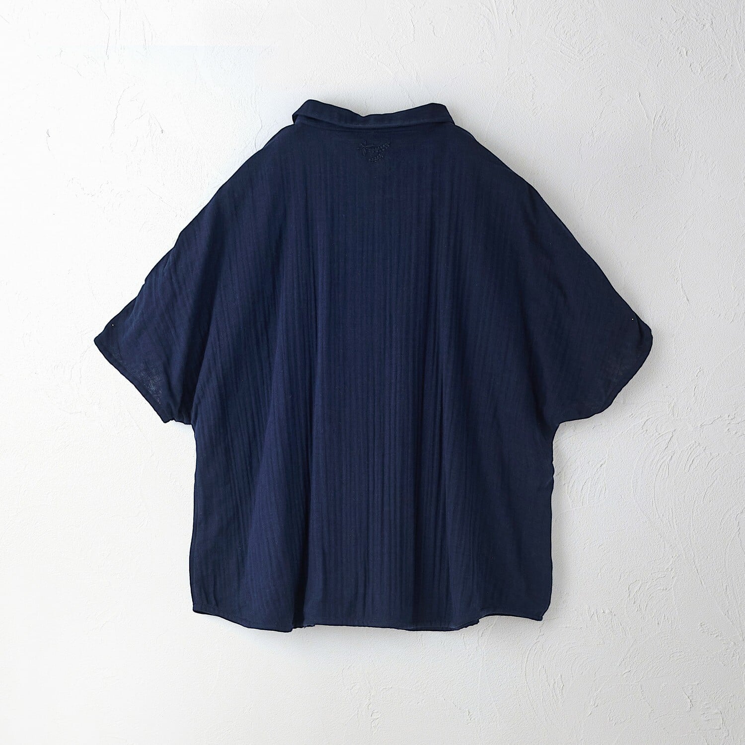 【sisam】ハンソデギャザーシャツ｜ダブルガーゼ コットン