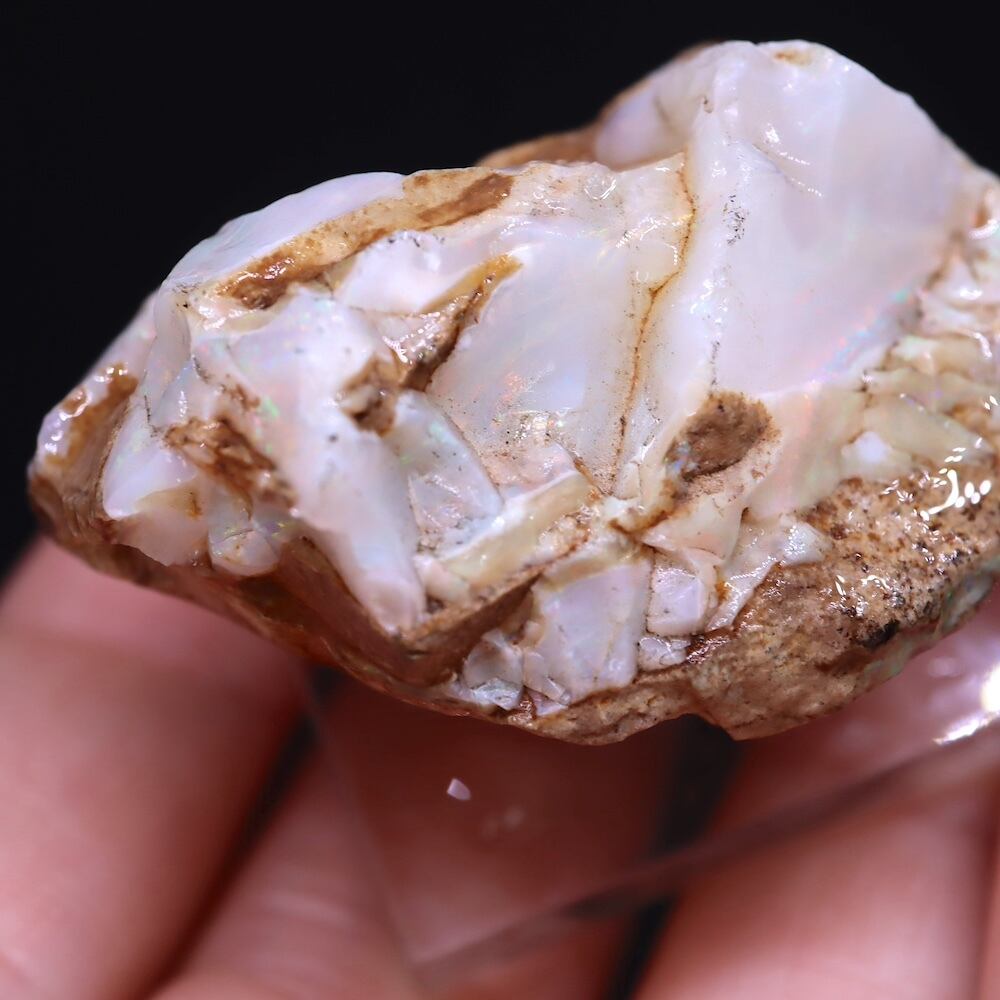 オパール 母岩付き ブラジル産 OP098 原石 鉱物 天然石 パワーストーン