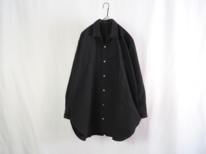 Y’s for Men Open collar flannel ahirt Black size:F