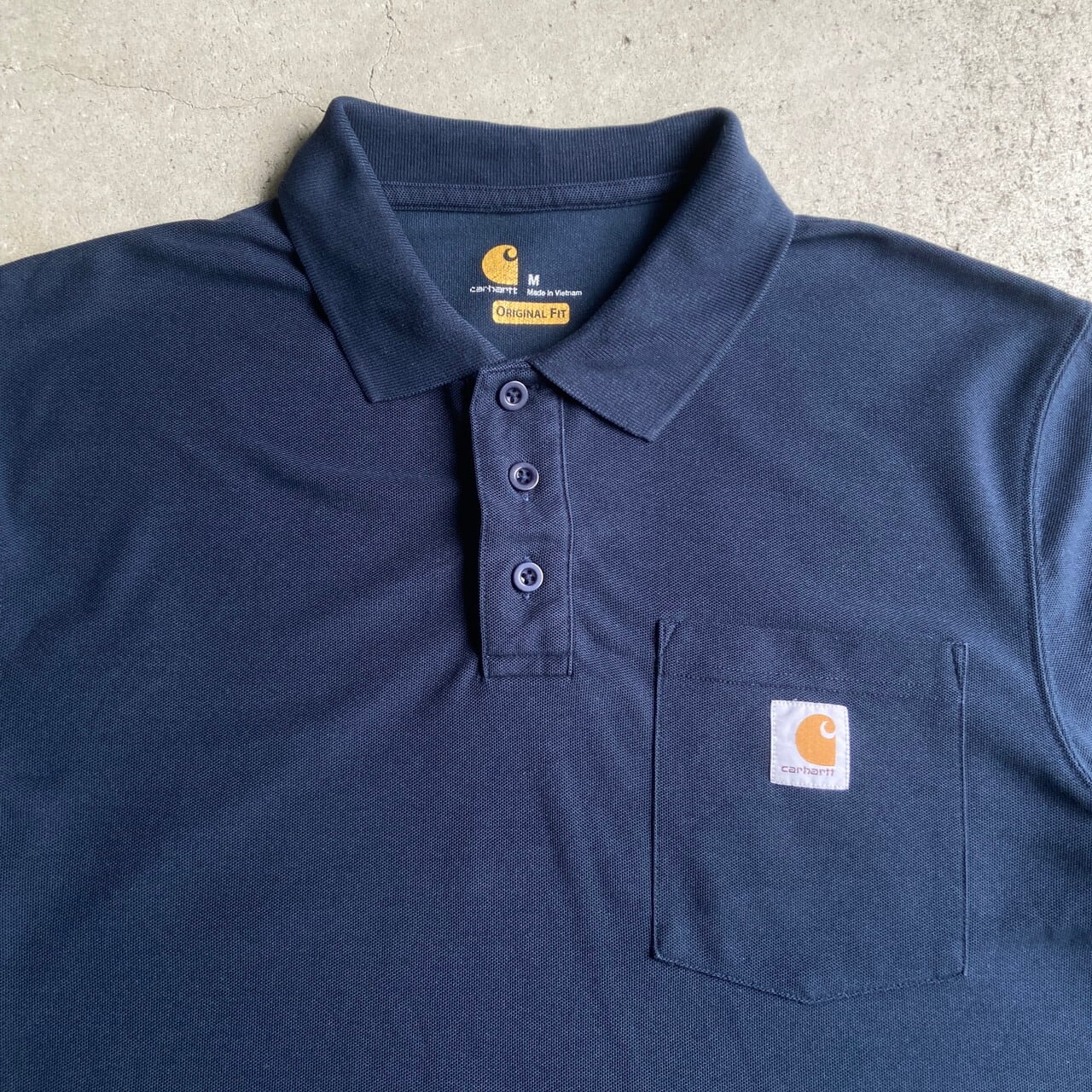 Carhartt カーハート ポケット ORIGINAL FIT ポロシャツ メンズM 古着