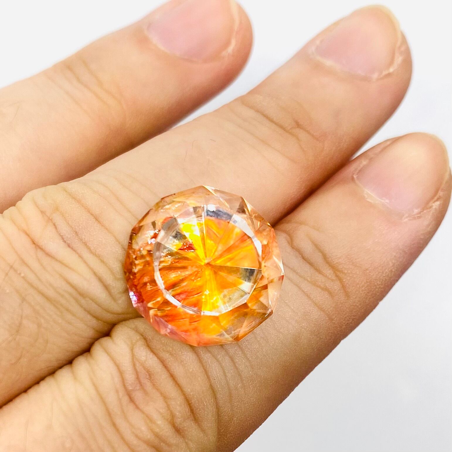 万華鏡　海に見る夕日　オーロラクオーツ