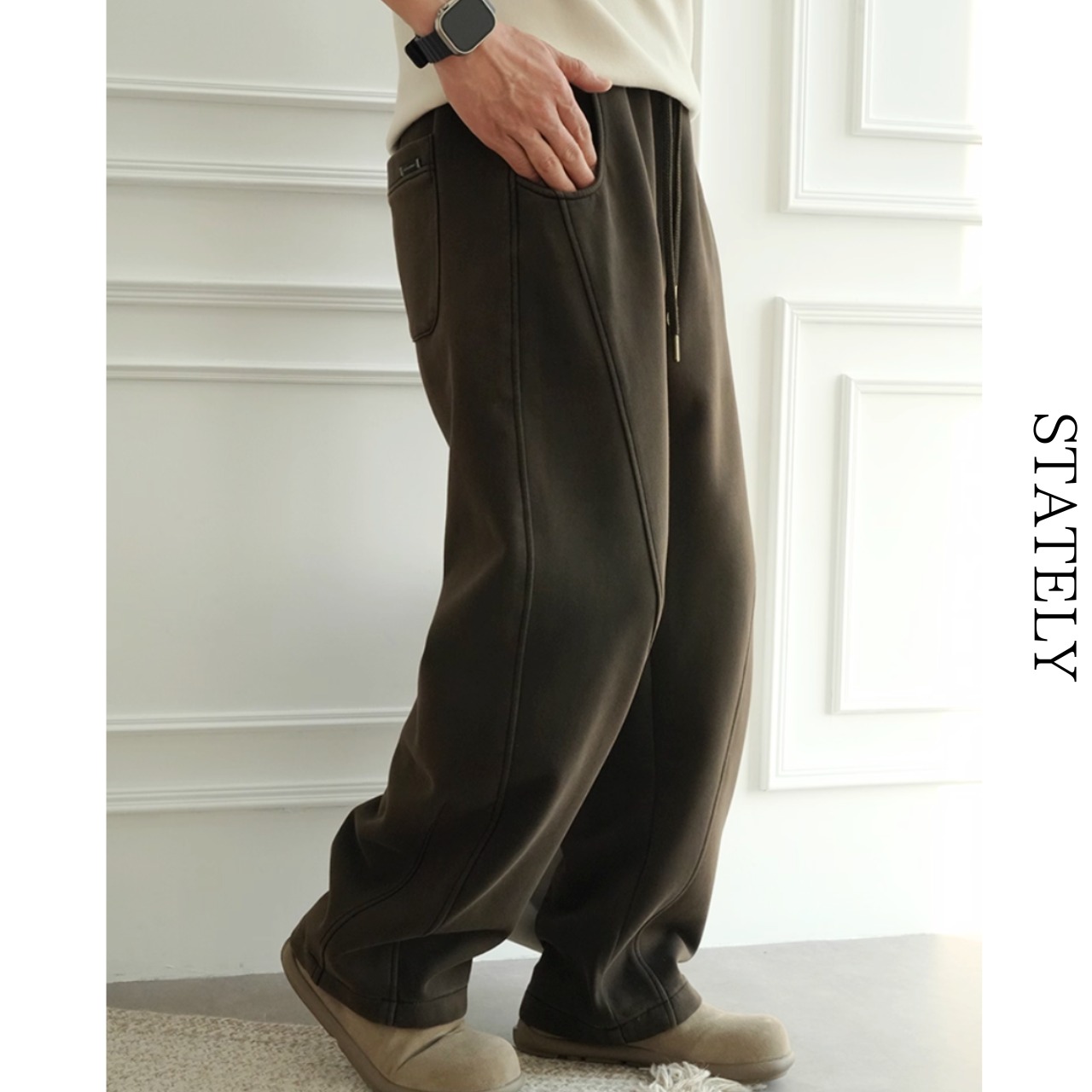 Washed Fleece Wide Pant/2color_B73・画像6