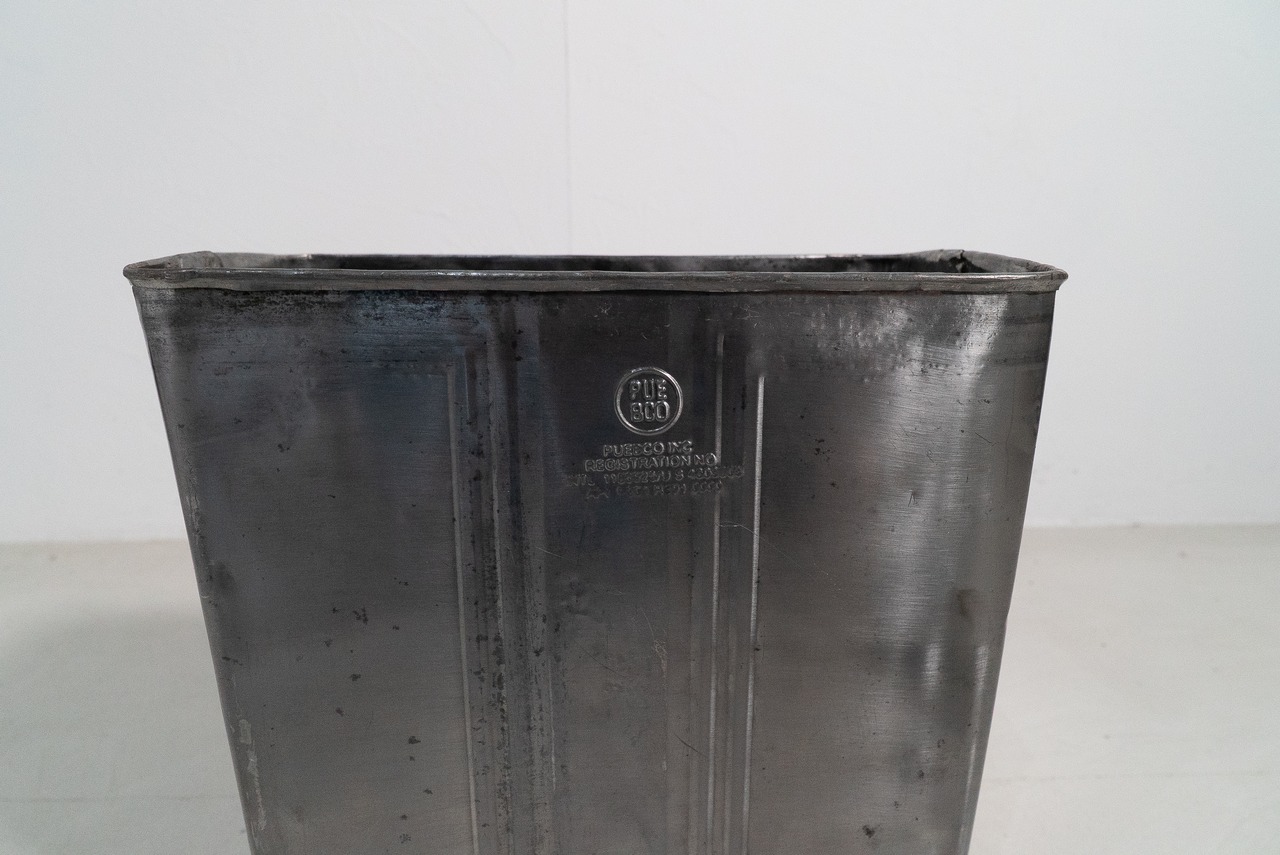 RECYCLE STEEL TRASH CAN Rectangle/PUEBCO/プエブコ/ごみ箱/収納
