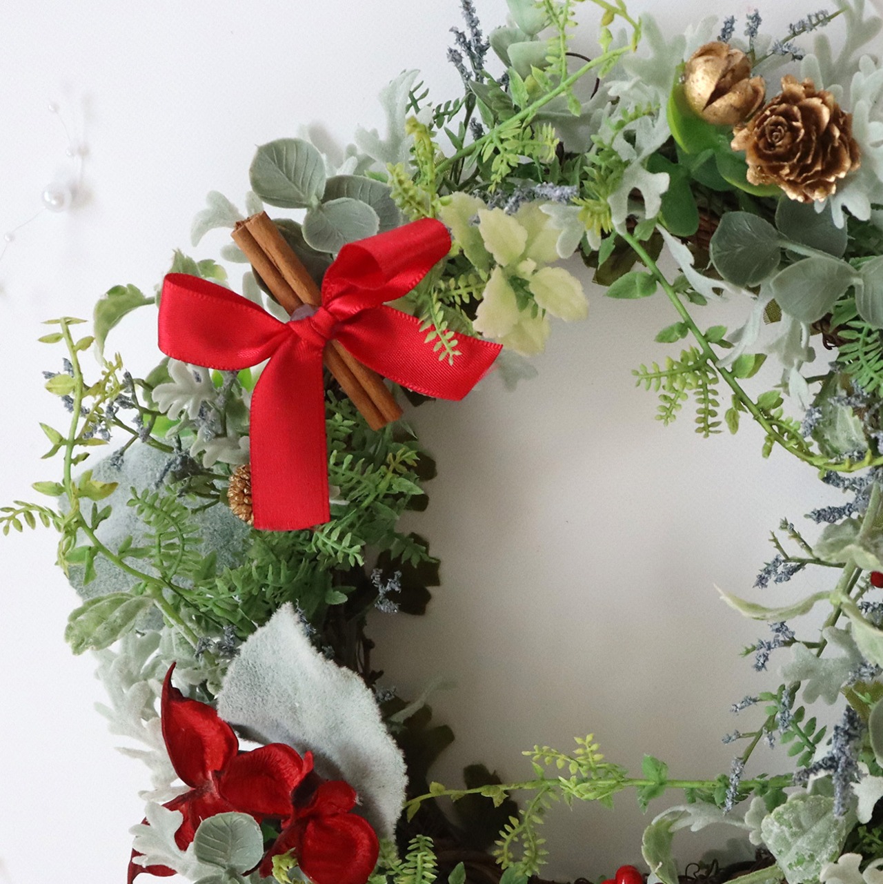 クリスマスリース　シナモン　約27センチ