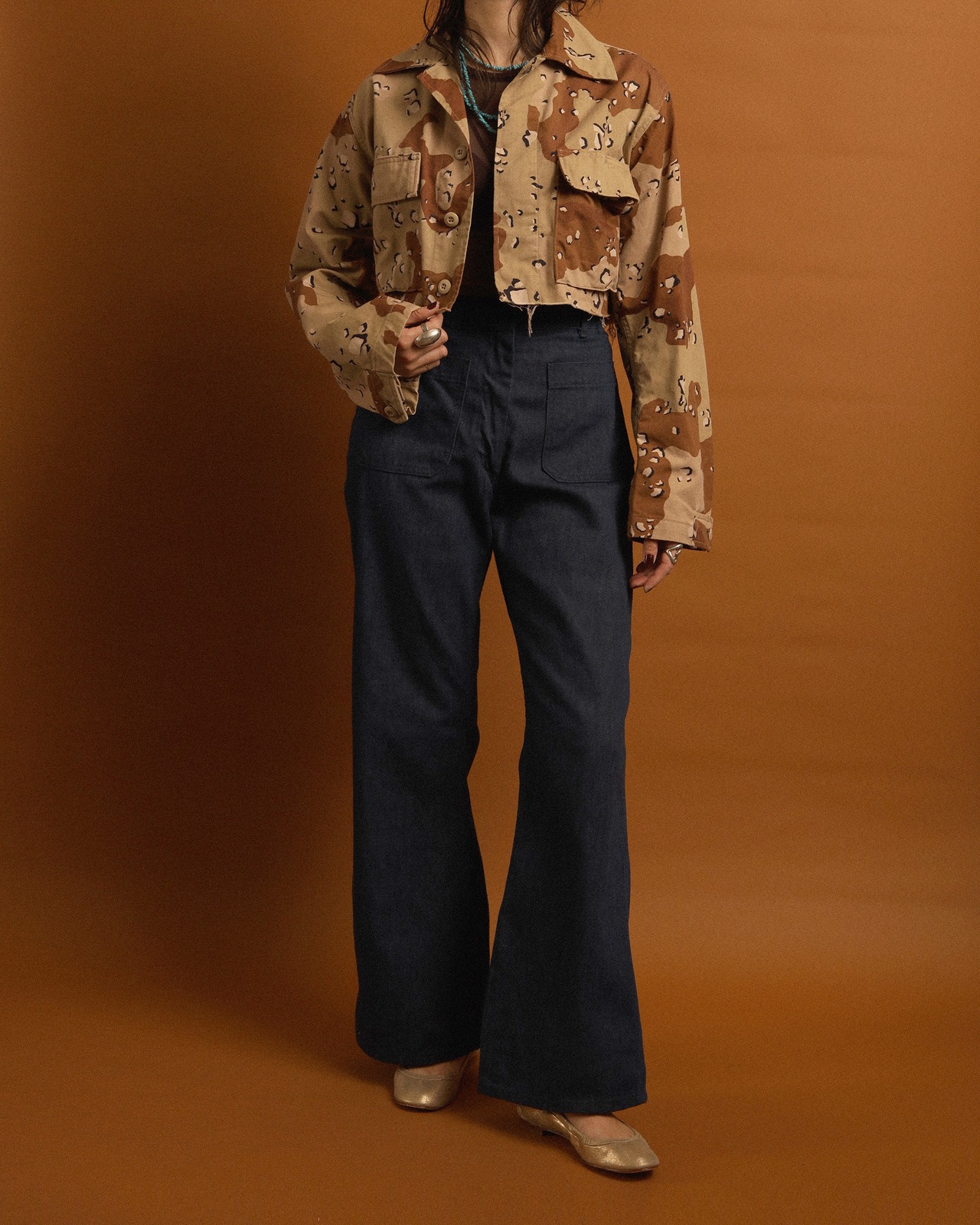 1980-90's Military / Chopped BDU Short Jacket - 6C