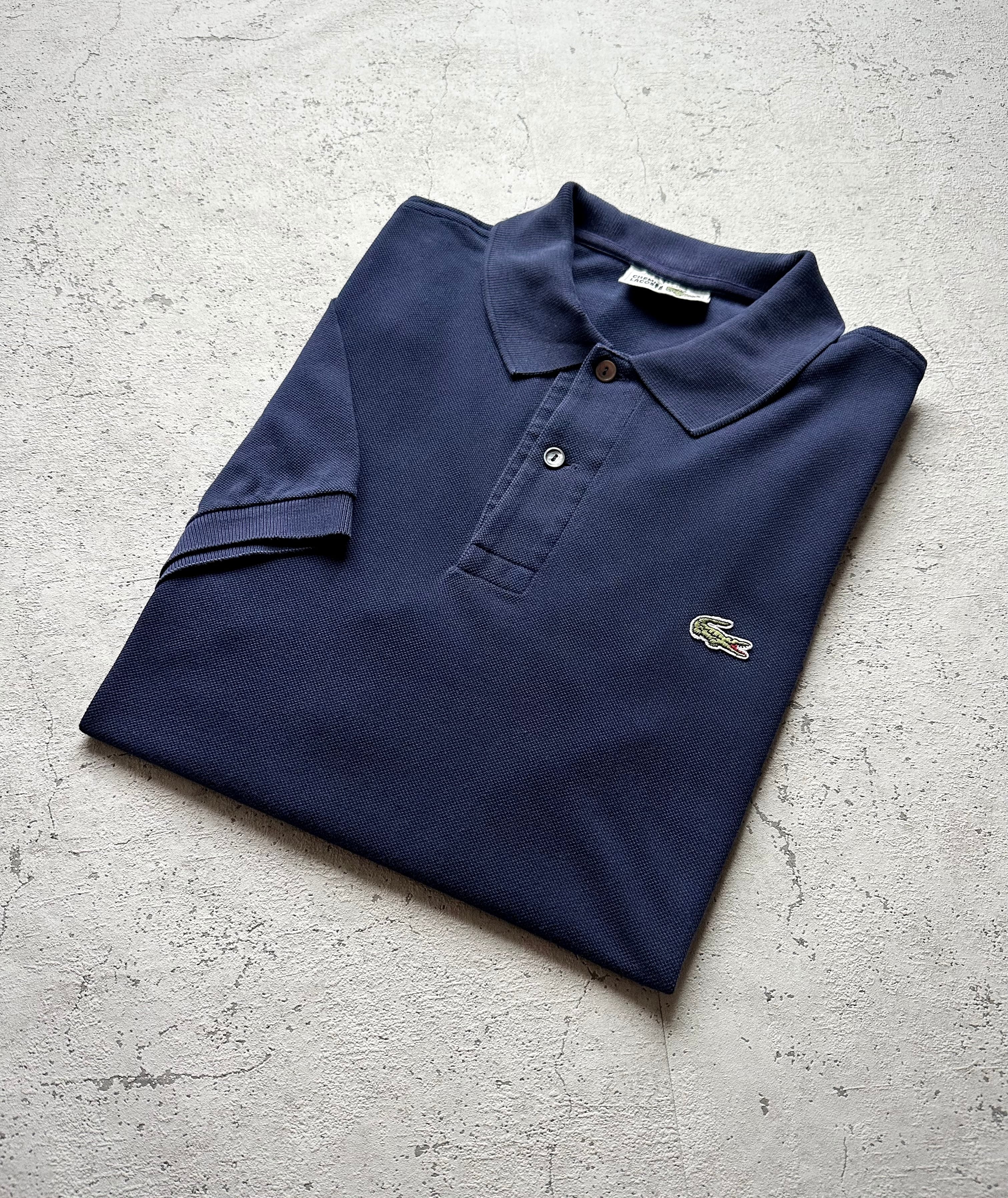 80s FRANCE製 “ LACOSTE ” 5191L S/S POLO SHIRT NAVY OLD VINTAGE フランス製 ラコステ  ポロシャツ フレラコ オールド ビンテージ-