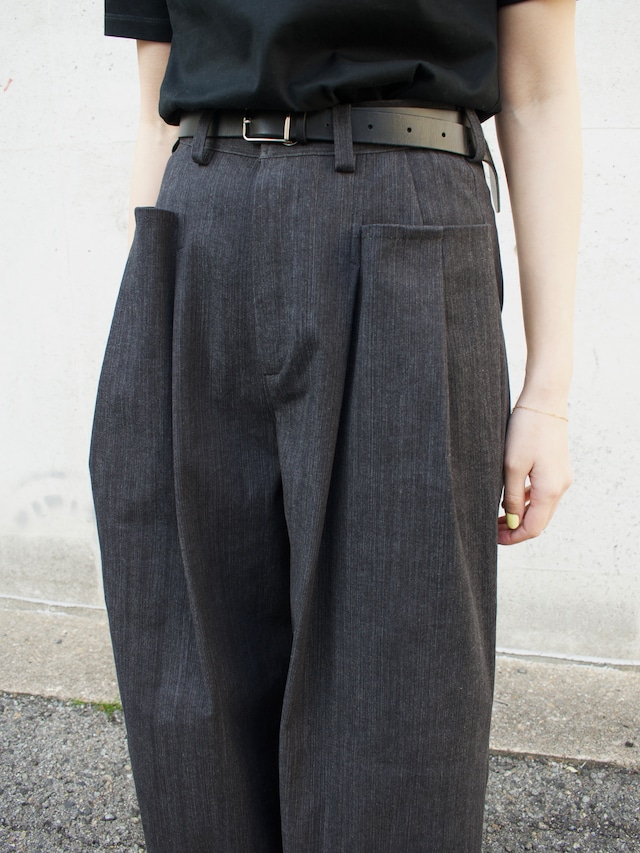 WIDE DENIM PANTS (black)