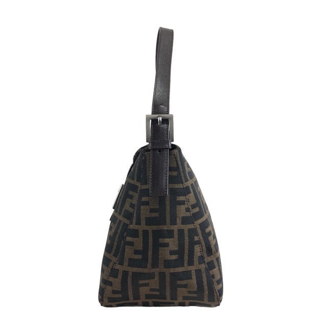 FENDI フェンディ ズッカ FF ジャガード マンマバケット ホーボーバッグ ショルダーバッグ ブラウン vintage ヴィンテージ オールド a23v5e