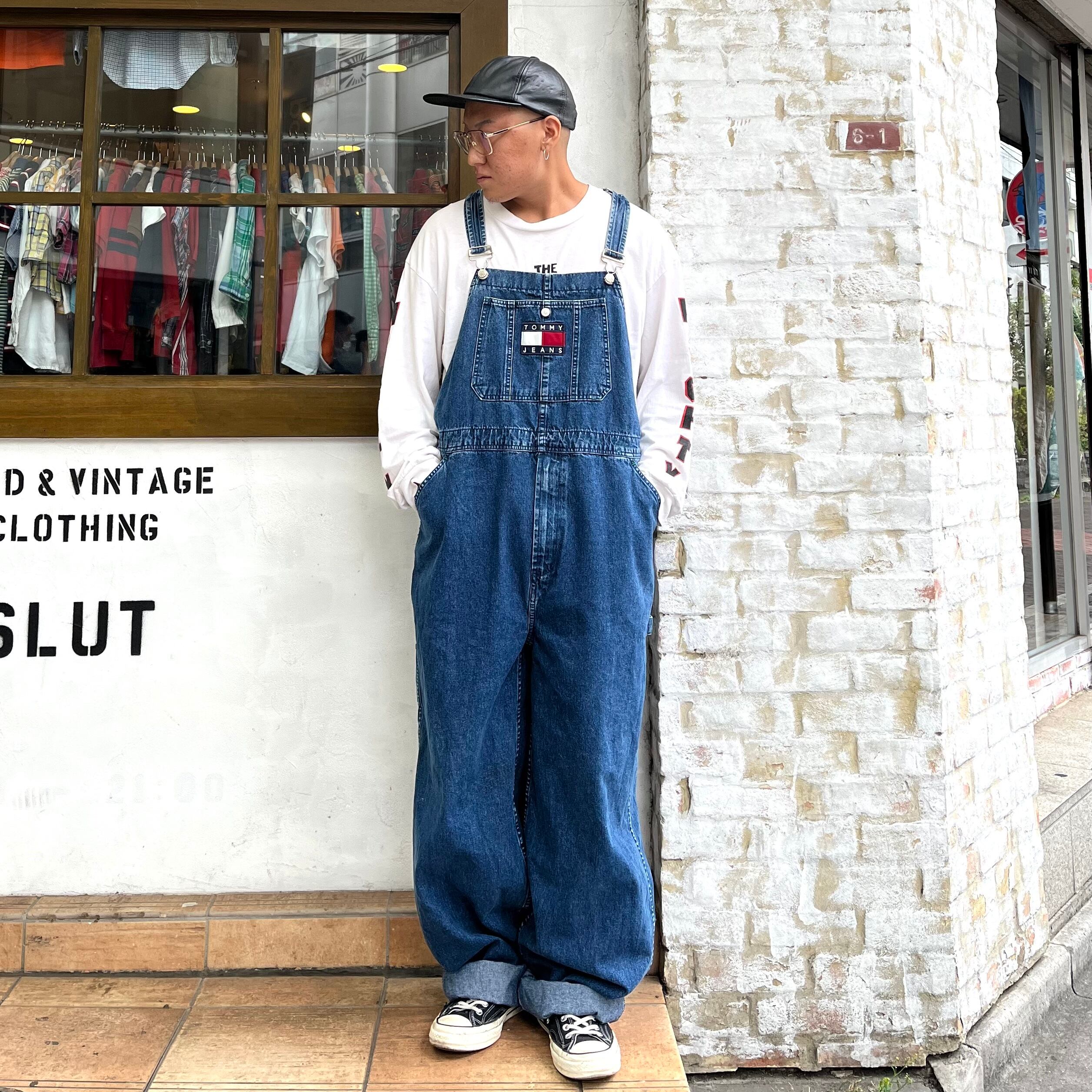 オーバーオール ツナギ メンズ XL ネイビー パンツ USA古着 90s - 通販