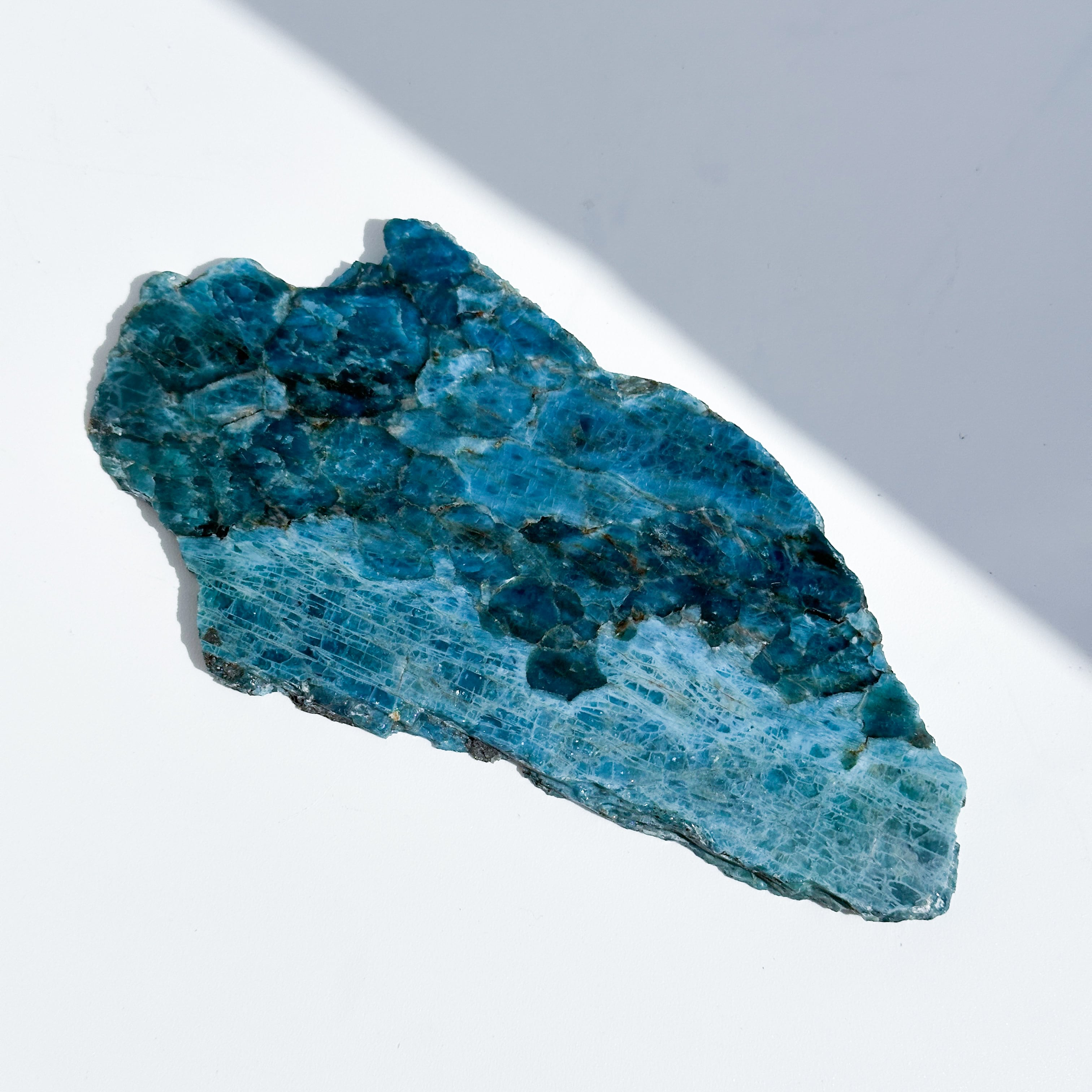 台座付き◎ブルーアパタイト スライス 21◇ Blue Apatite ◇ 天然石