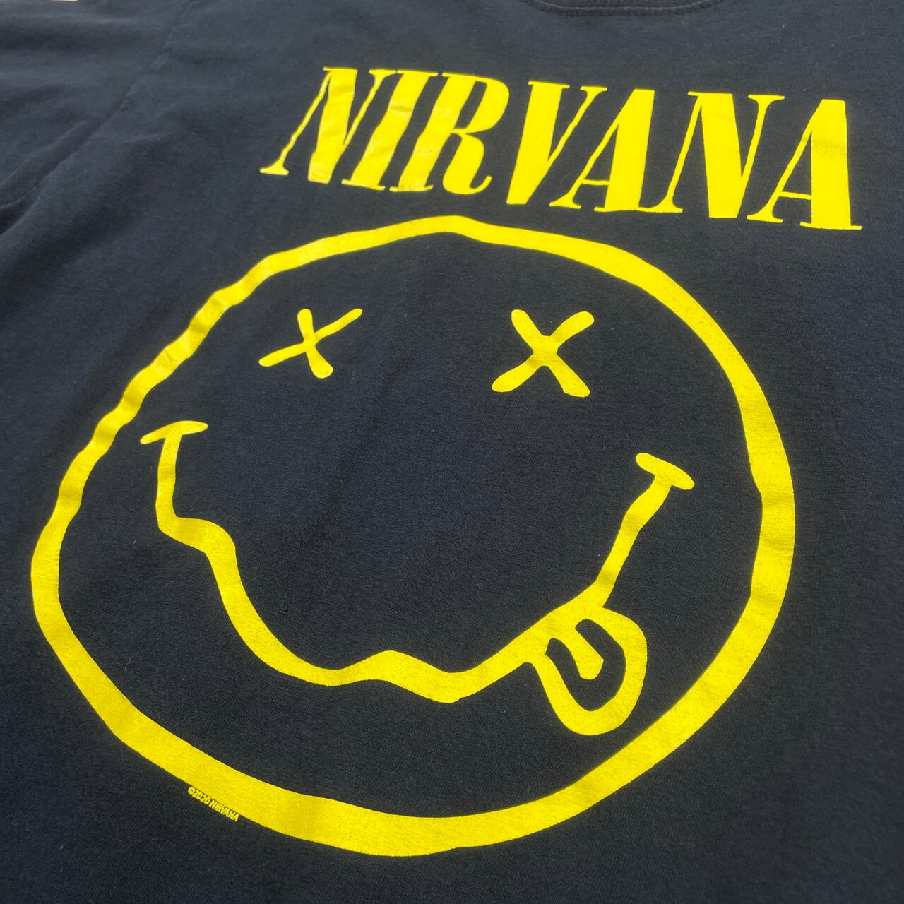 00年代 NIRVANA ニルヴァーナ スマイル バンドTシャツ バンT メンズL 