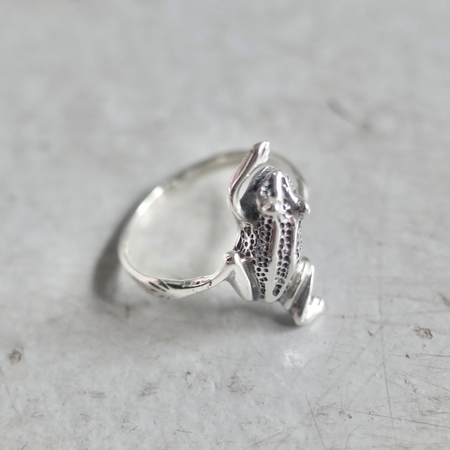 Silversmith Handmade Frog Motif Ring SILVER 925