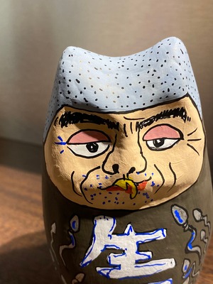 精子模様のフクロウ灰色の定吉「死神」