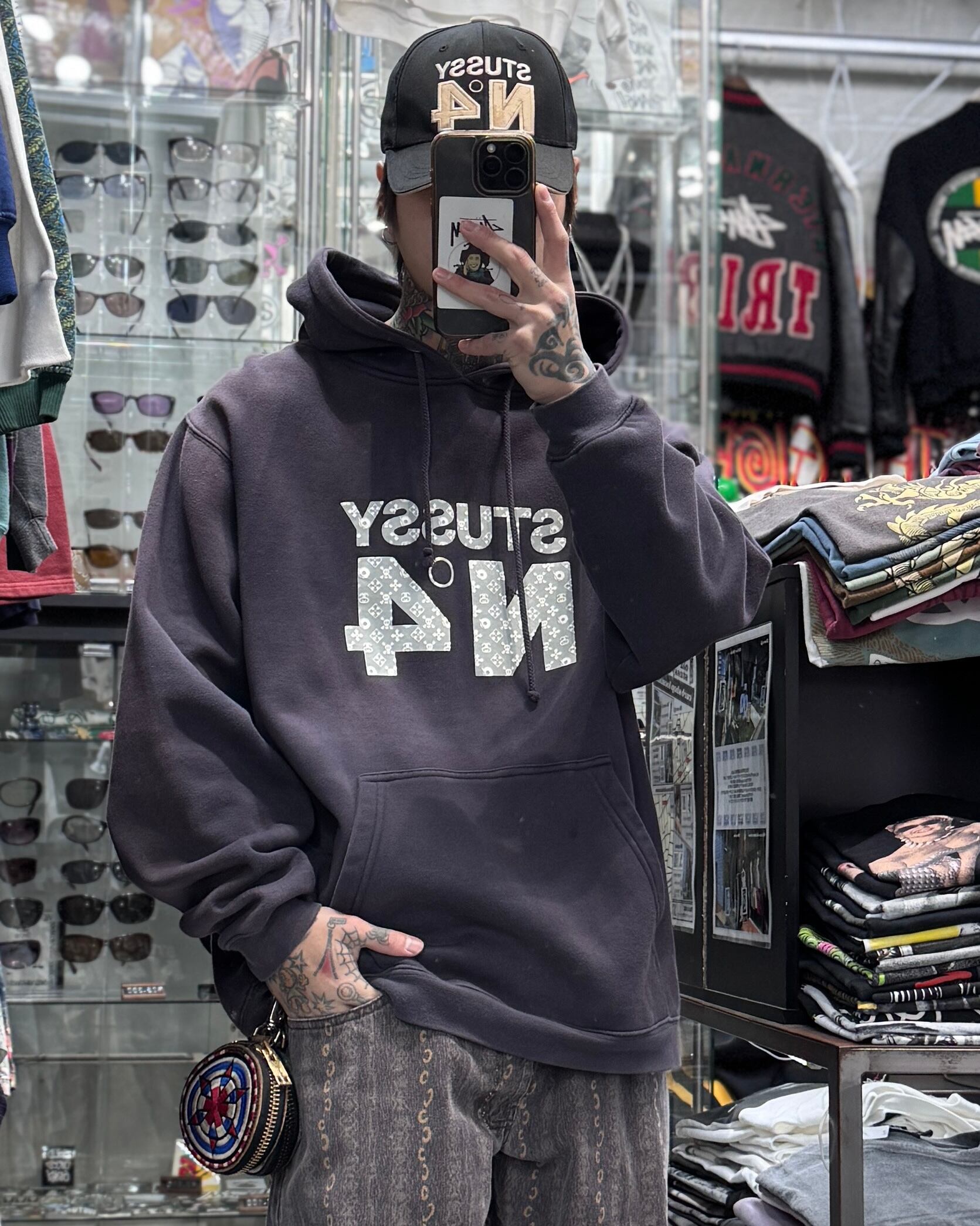 00's old stussy Design Hoodie “モノグラム”【下北沢店】 | curb 00's old stussy Design Hoodie “モノグラム”【下北沢店】 | curb