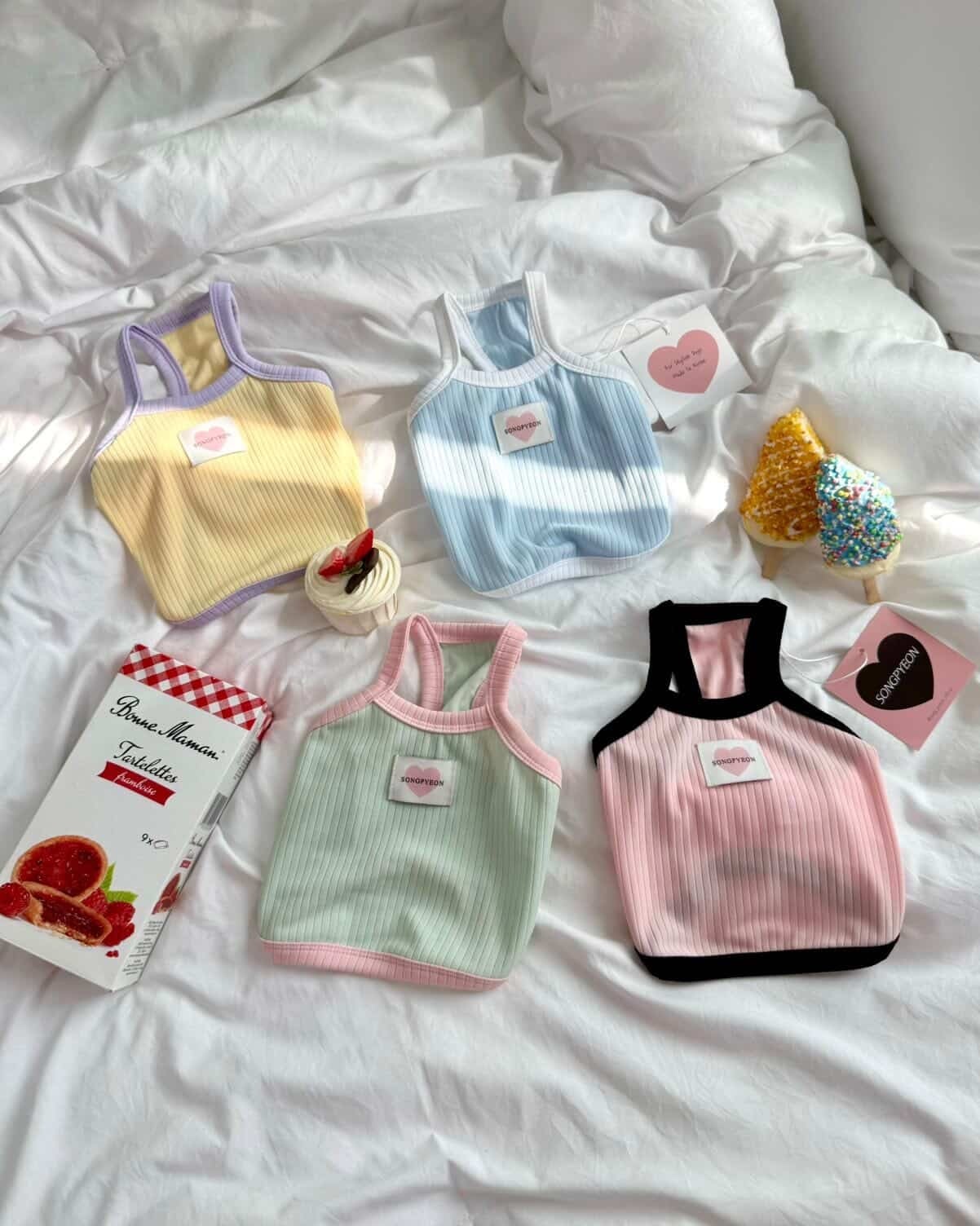 予約【songpyeon】Cotton Candy Sleeveless (4color)