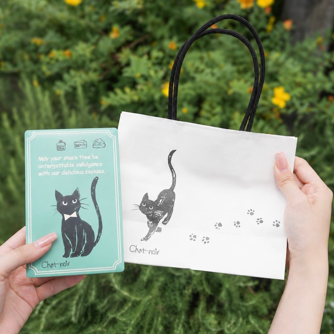 黒猫のクッキー缶『エメラルド』 | シャ・ノワールWEBショップ