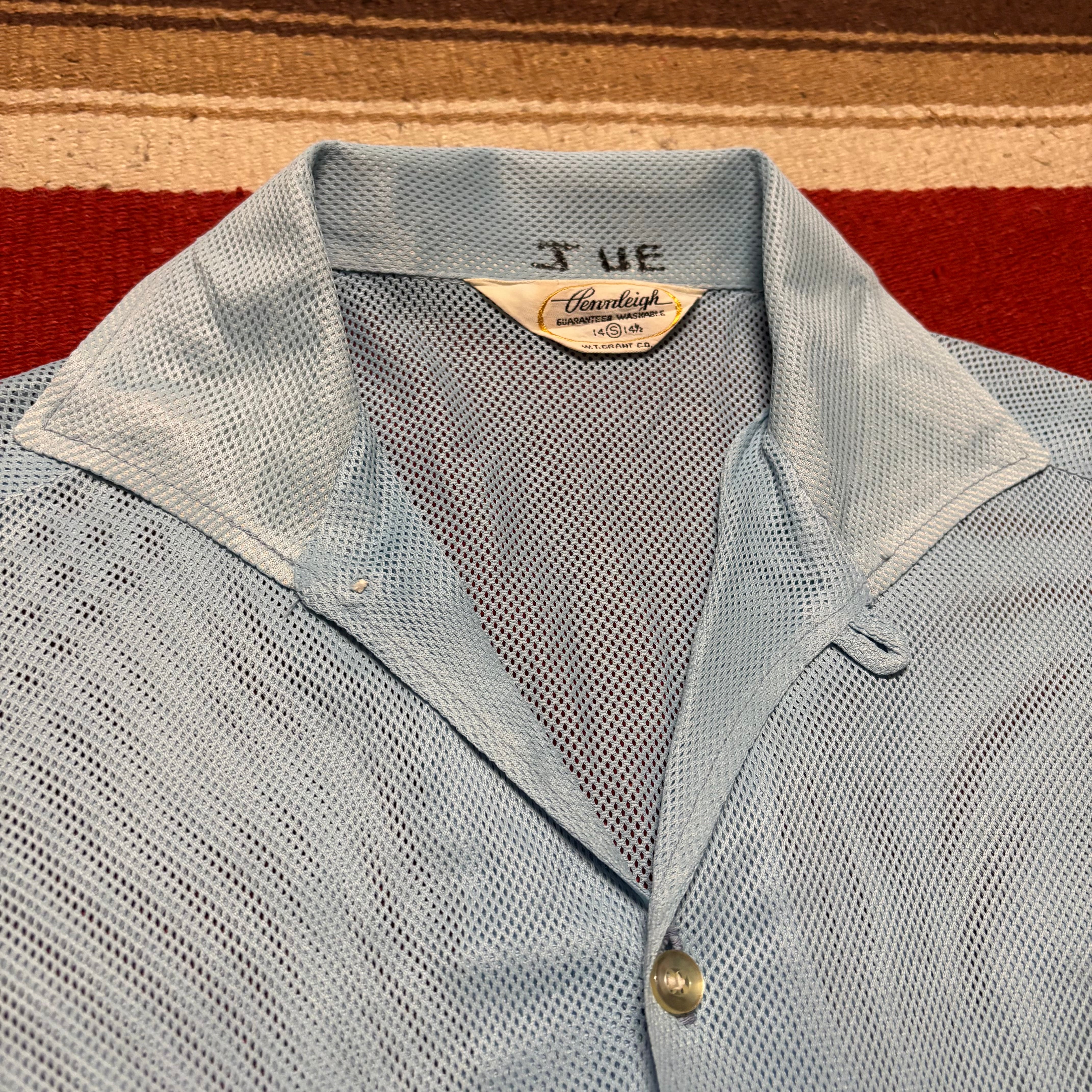 Cotton ファッション スペシャル◎ 60's pennleigh open collar shirt