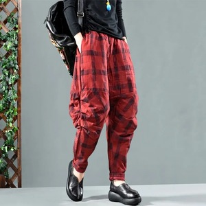 Thick Plaid Loose Pants / 厚手 チェック柄 ルーズ パンツ