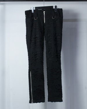 【Caka BLACK】“SHRINE” Damage Design Vintage Skinny Pants