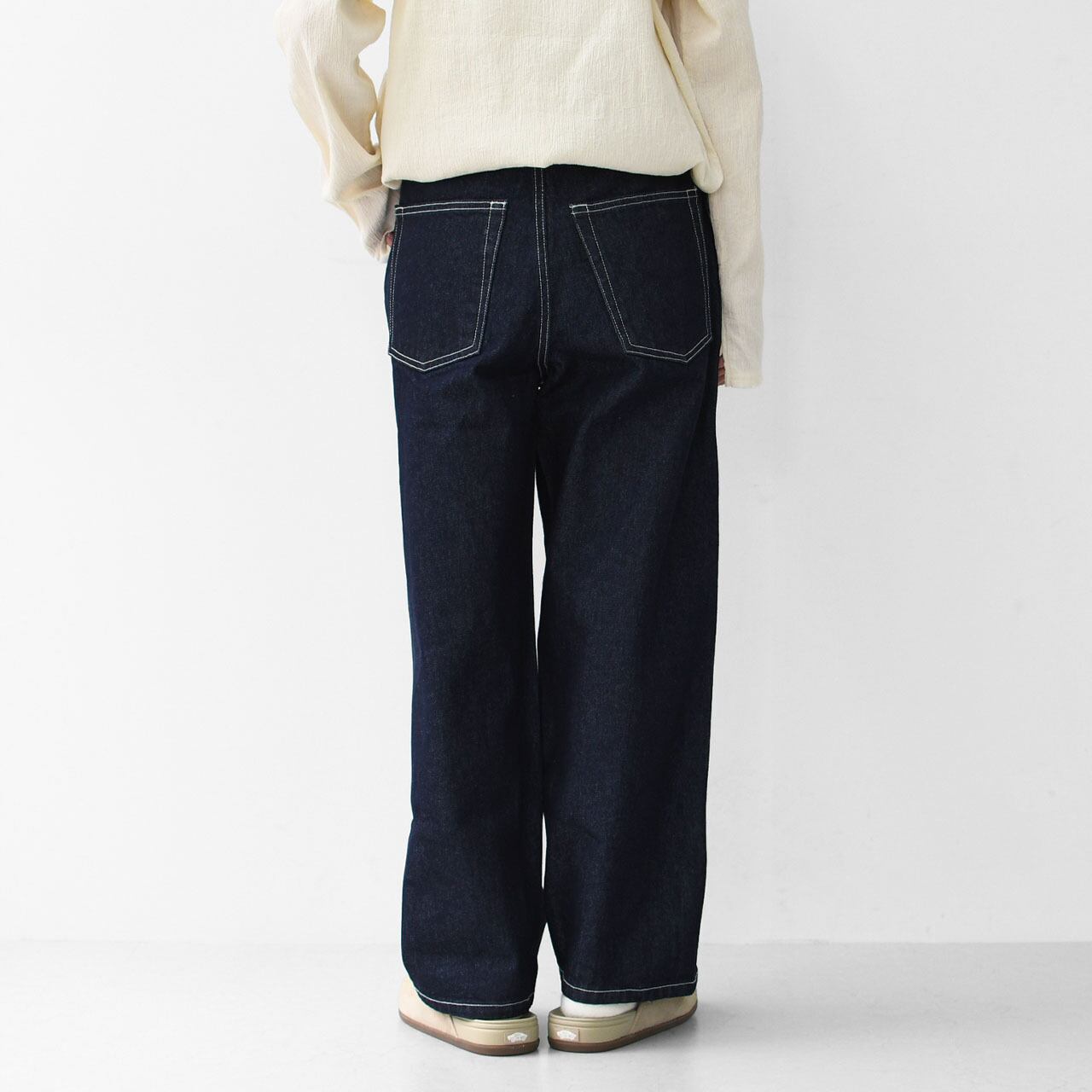 MidiUmi [ミディウミ] high waist wide straight denim [1
