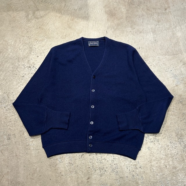 1980s ROBERT BRUCE ACRYLIC CARDIGAN NAVY USA