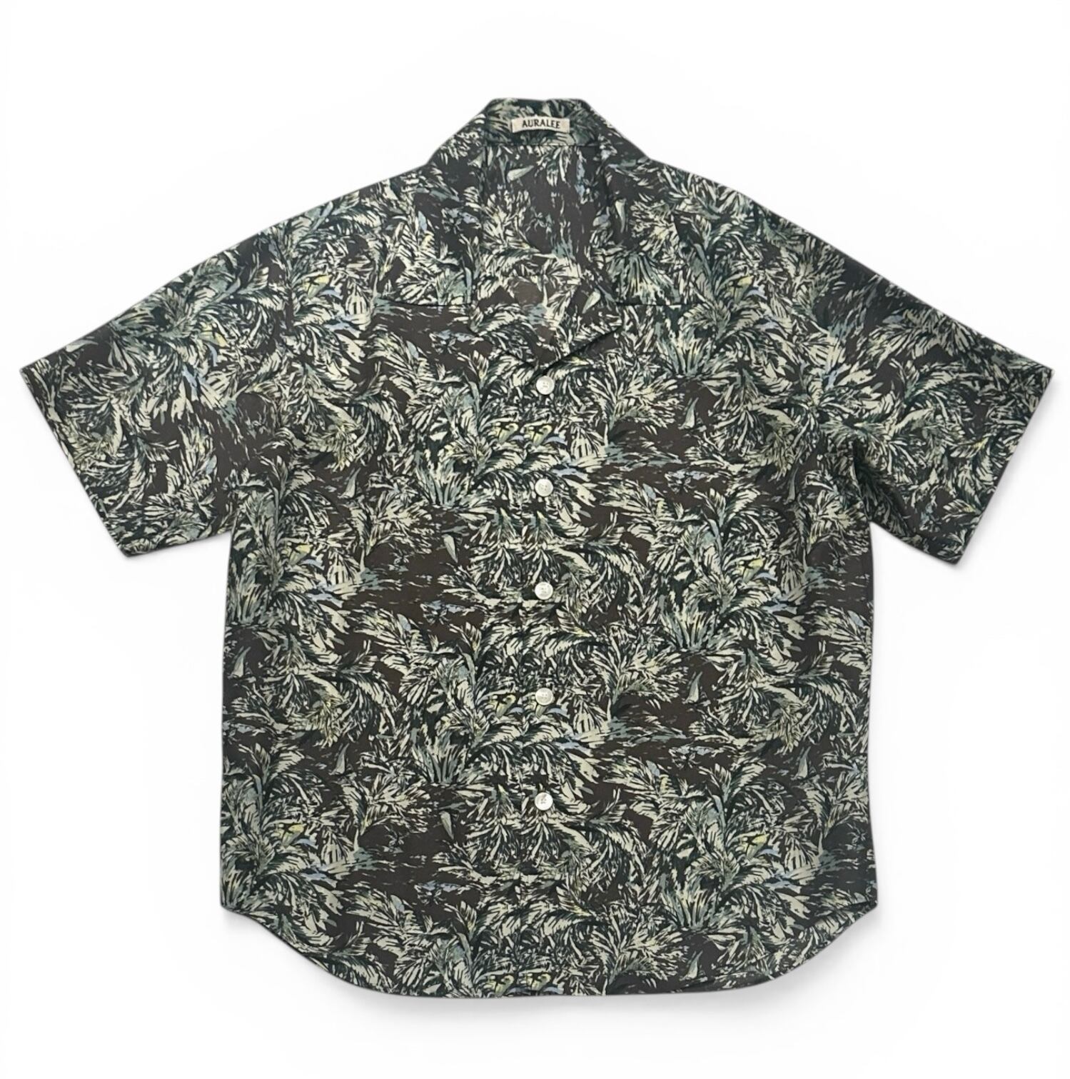 AURALEE  [PRINTED AIRY SILK HALF-SLEEVED SHIRT]