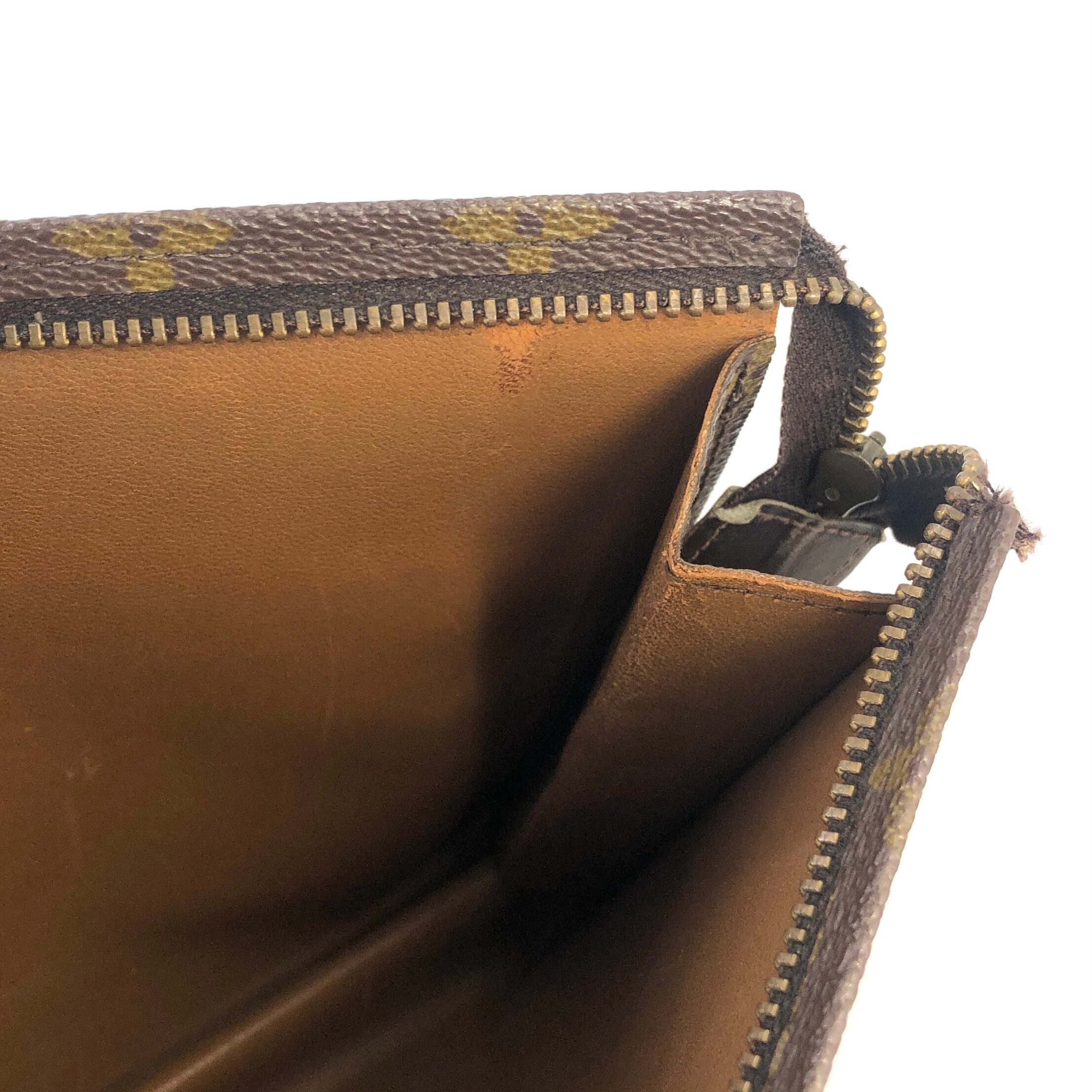 LOUIS VUITTON ヴィトン モノグラム クラッチバッグ ブラウン vintage