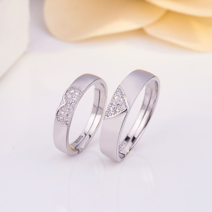 ペアリング フリーサイズ カップル 指輪 リング 2個セット 人気 結婚指輪 婚約指輪 オープンリング エンゲージリング レディース メンズ 匿名配送 ペアリング フリーサイズ カップル 指輪 リング 2個セット
