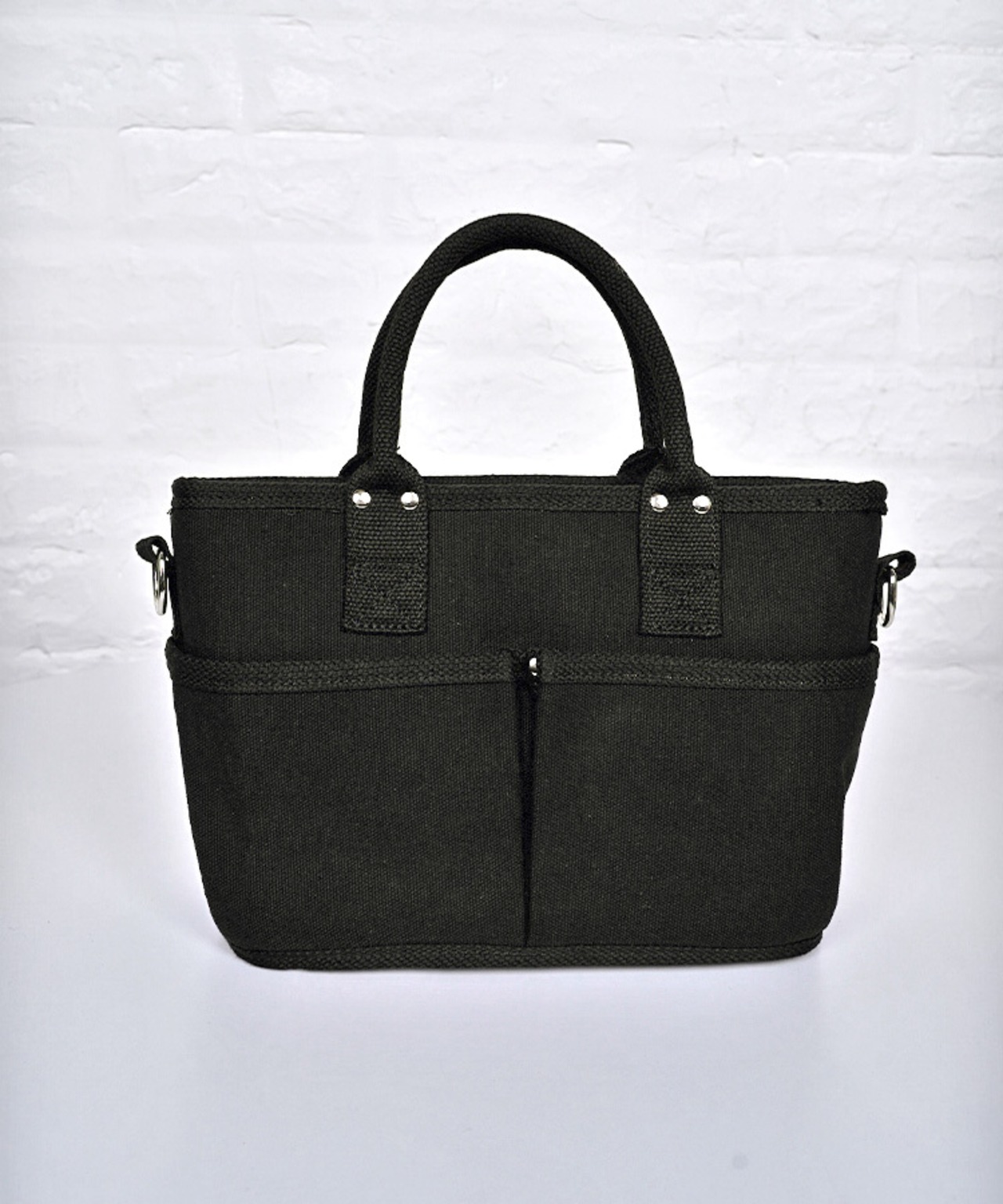 【直営限定ITEM】-TYPE B- パッチ×ペイントコンパクト3wayバッグ (BLACK)　CQ-49501H