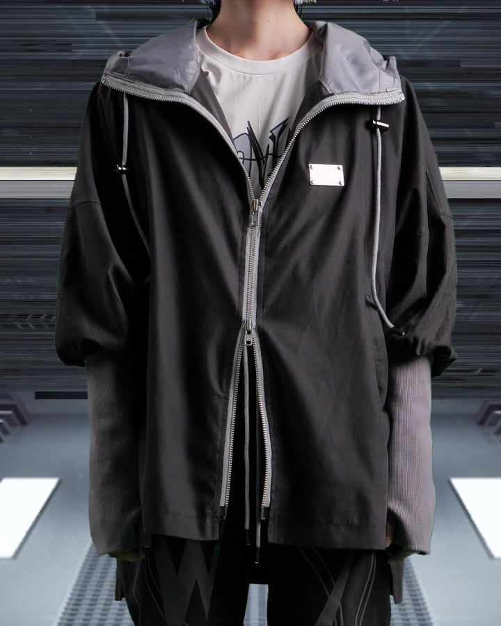 TWS ペンミ　ソウル　ジャケット　M ☆TWS ギョンミン 着用！！【WOOVING】ROCKET HOOD ZIP (BLACK) | もごつ