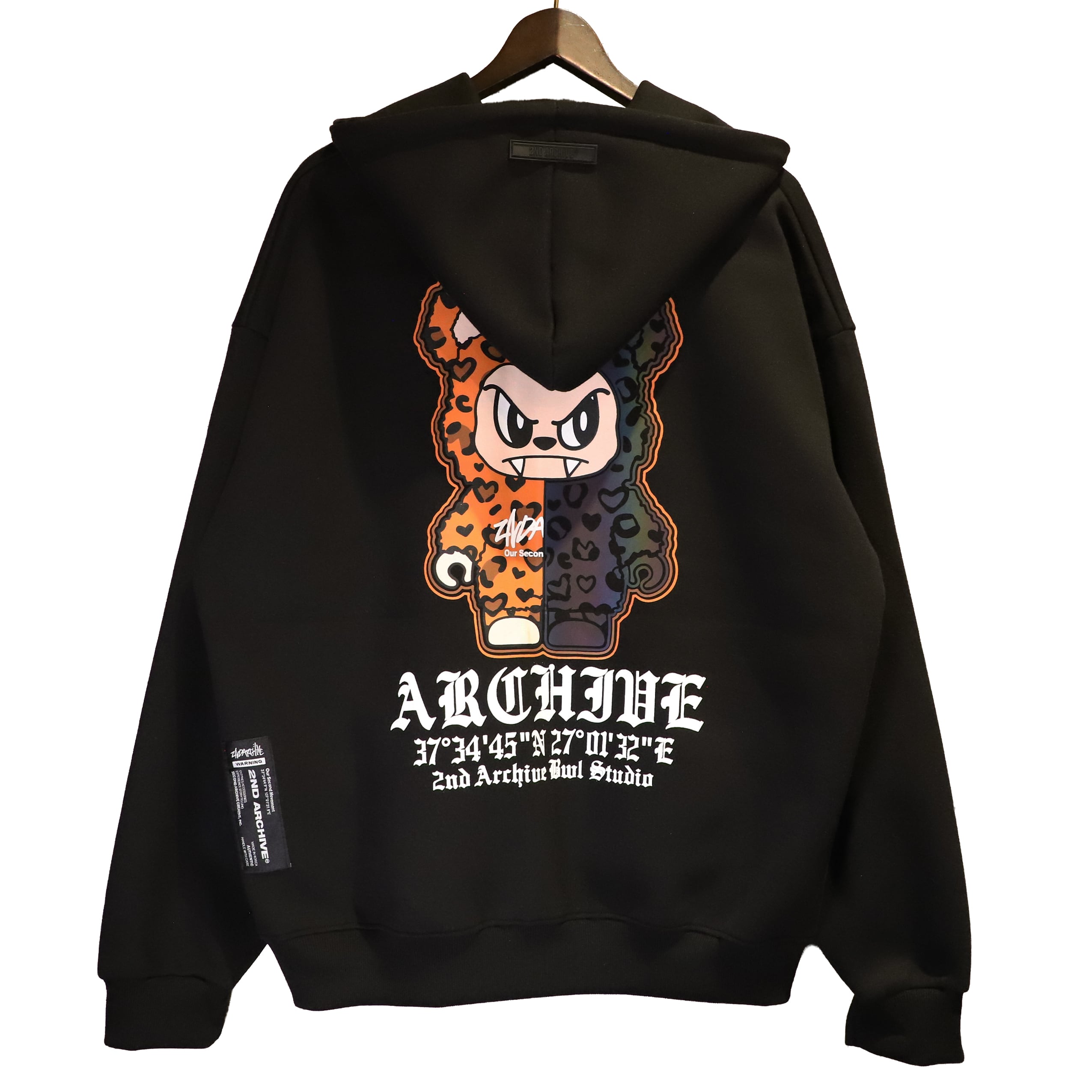 2ND ARCHIVE コラボ ジップパーカー Monster HALF and HALF JLASSIC