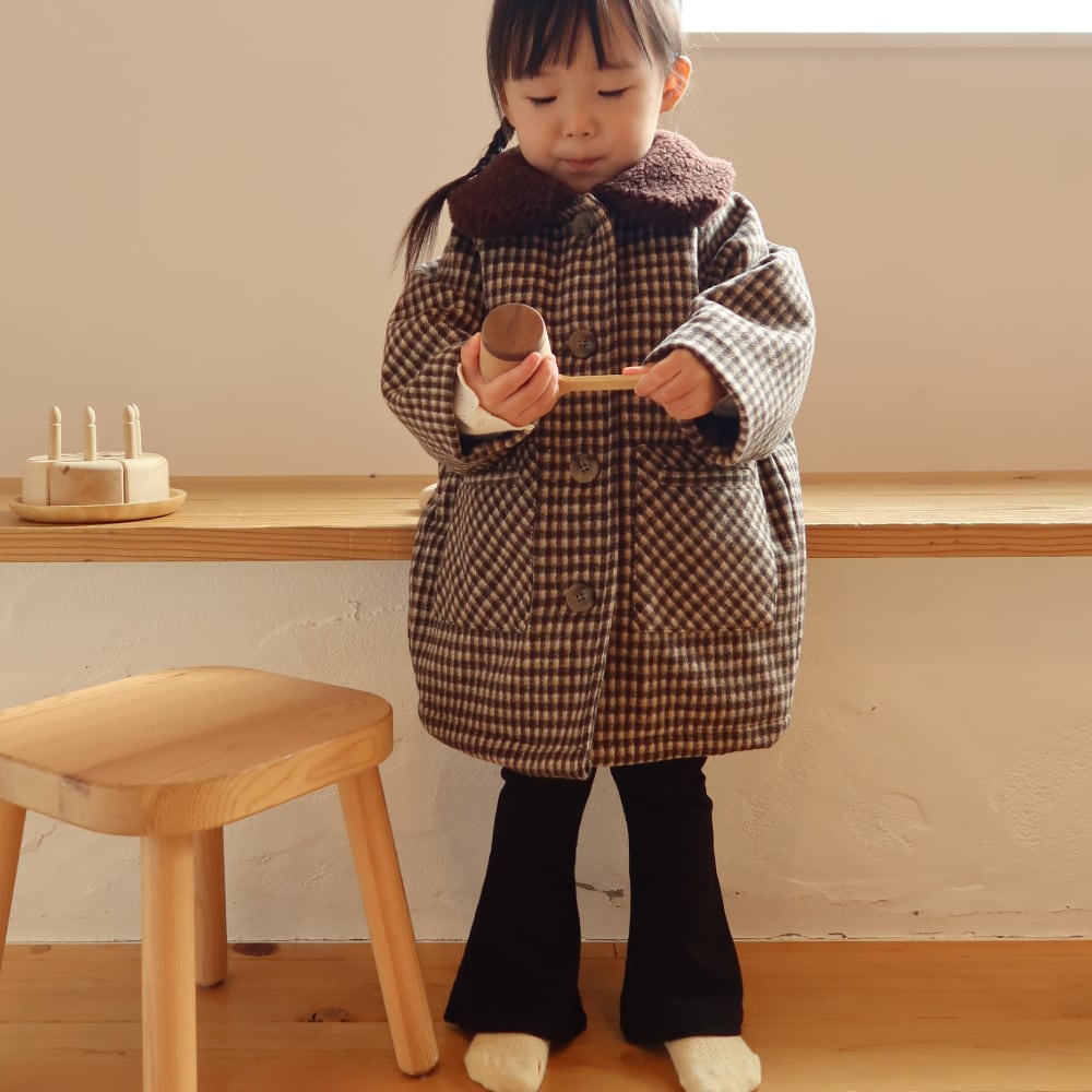 Bonoチェックコート | 韓国子供服 Bisque -びすく-